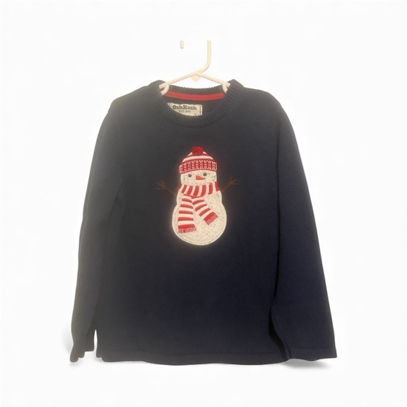 OshKosh B'gosh Other - Vintage OshKosh B'gosh Dark Blue Kids Sweater with Snowman